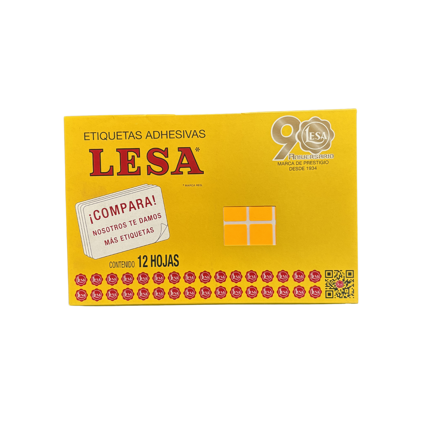 Etiqueta Adhesiva #3 (18 x 18 mm) 12 Hojas con 77 |  LESA 2-503