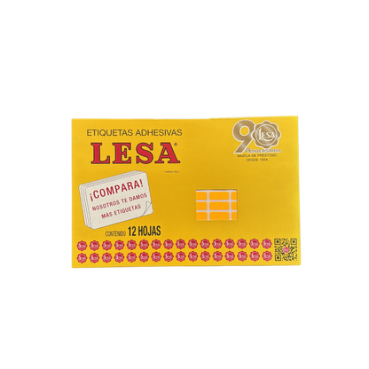 Etiqueta Adhesiva #4 (20 x 08 mm) 12 Hojas con 140 (1680) |  Lesa 2-504