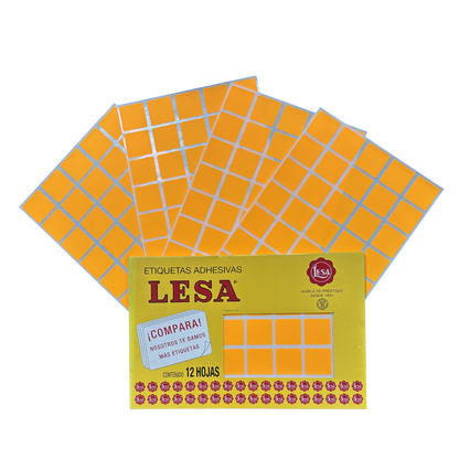 Etiqueta Adhesiva #5 (25 x 25 mm) 12 Hojas con 40 (480) |  LESA 2-505