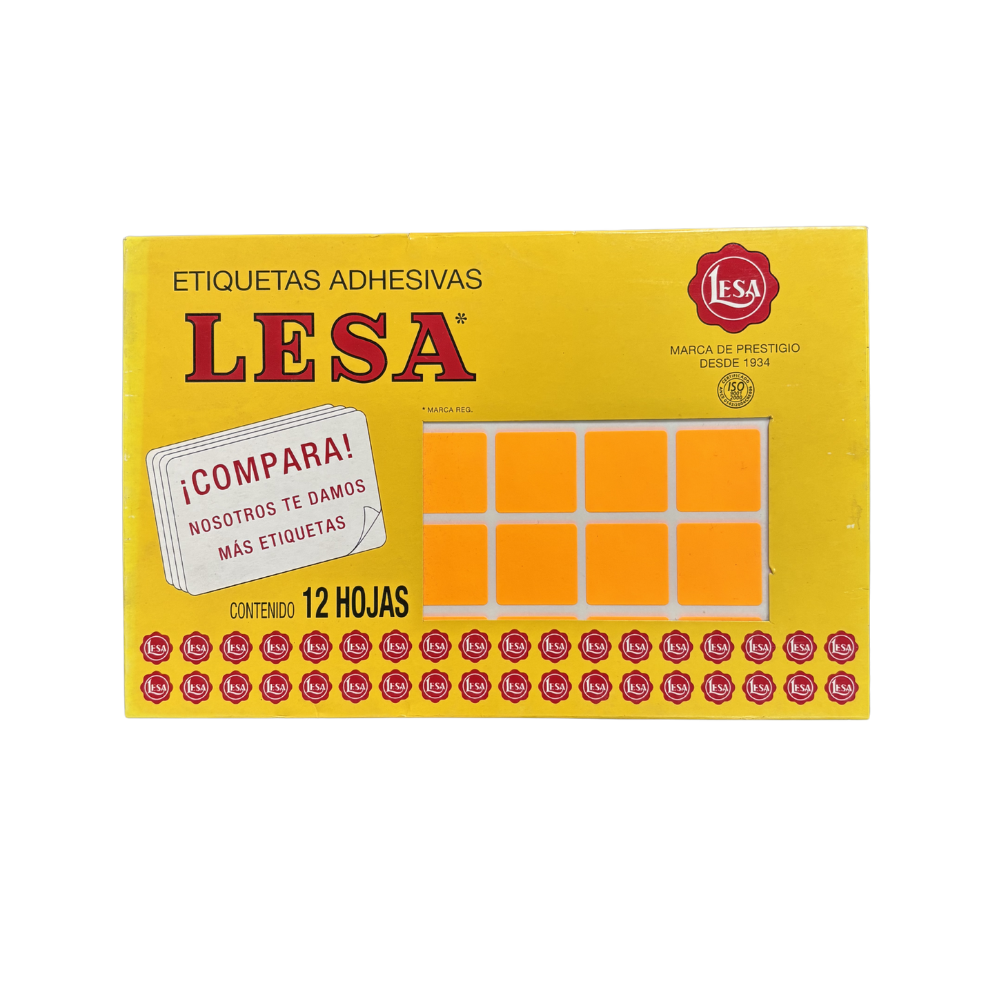 Etiqueta Adhesiva #5 (25 x 25 mm) 12 Hojas con 40 (480) |  LESA 2-505