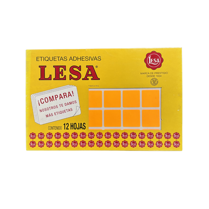 Etiqueta Adhesiva #5 (25 x 25 mm) 12 Hojas con 40 (480) |  LESA 2-505