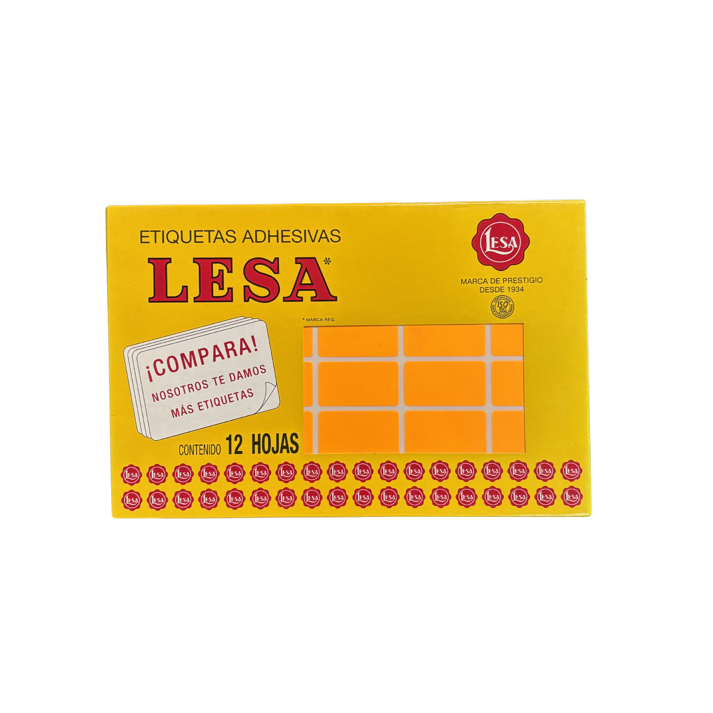 Etiqueta Adhesiva #7 (38 x 21 mm) 12 Hojas con 30 (360) |  LESA 2-507