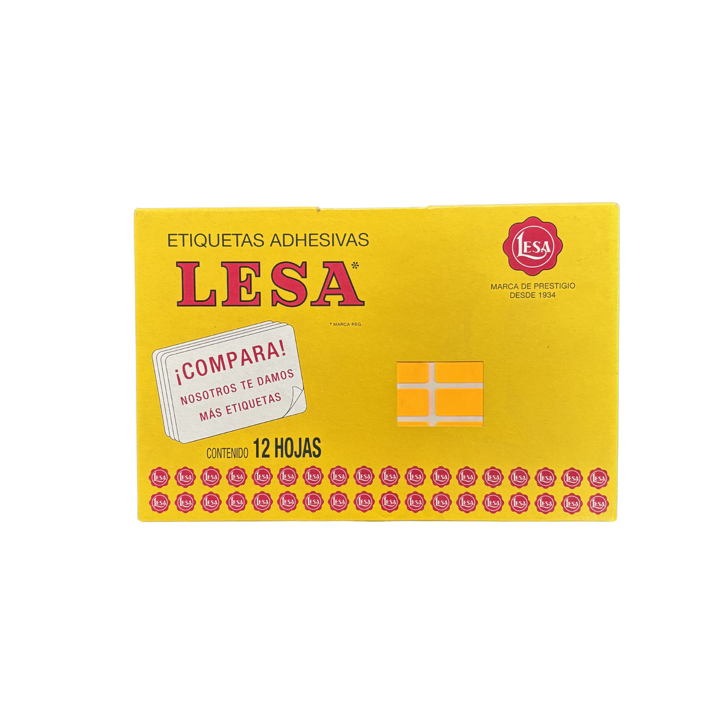 Etiqueta Adhesiva #8 (24 x 13 mm) 12 Hojas con 72 (864) | Lesa 2-508