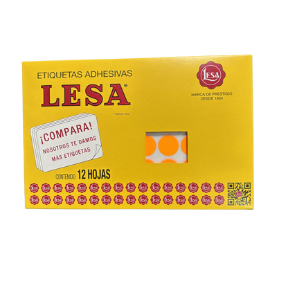 Etiqueta Circular #9 (20mm) con 12 Hojas con 60 | LESA