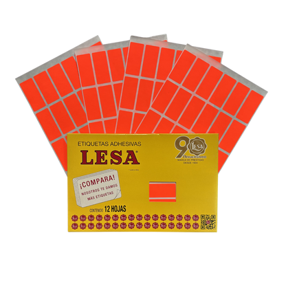 Etiqueta Adhesiva #15 (47 x 21 mm) 12 Hojas con 24 (288) | Lesa 2-515