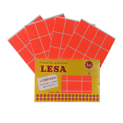 Etiqueta Adhesiva #16 (49 x 33 mm) 12 Hojas con 16 (192) | LESA 2-516