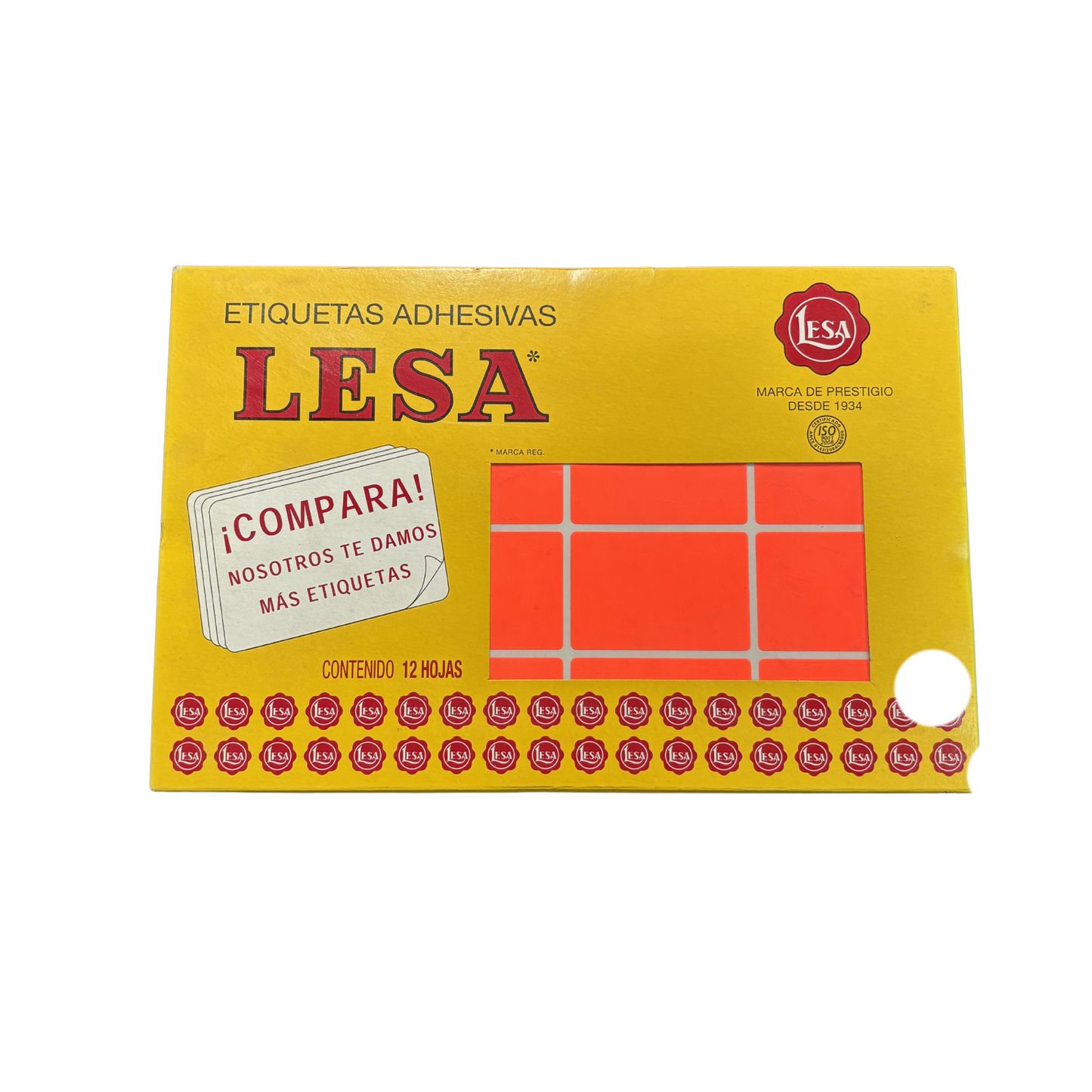 Etiqueta Adhesiva #16 (49 x 33 mm) 12 Hojas con 16 (192) | LESA 2-516