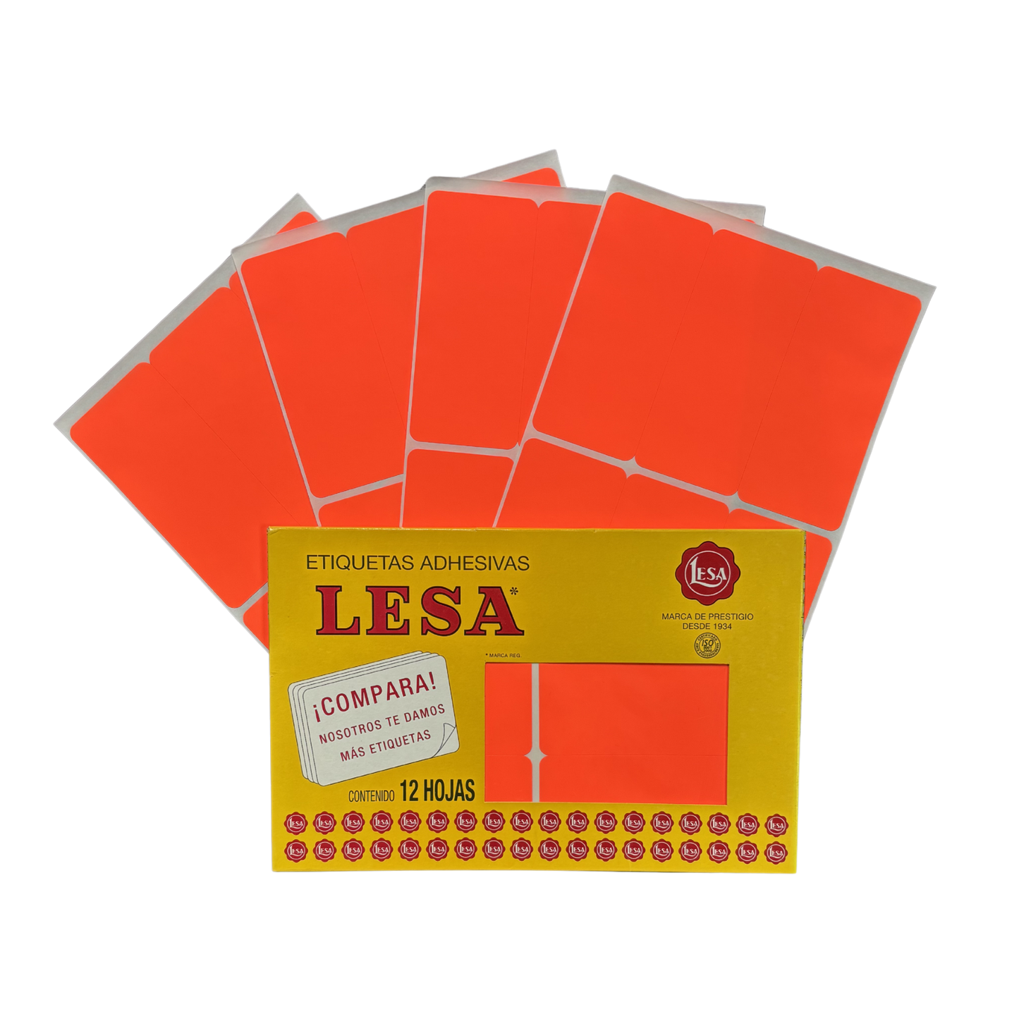 Etiqueta Adhesiva #19 (101 x 46 mm) 12 Hojas con 6 (72) | Lesa 2-519