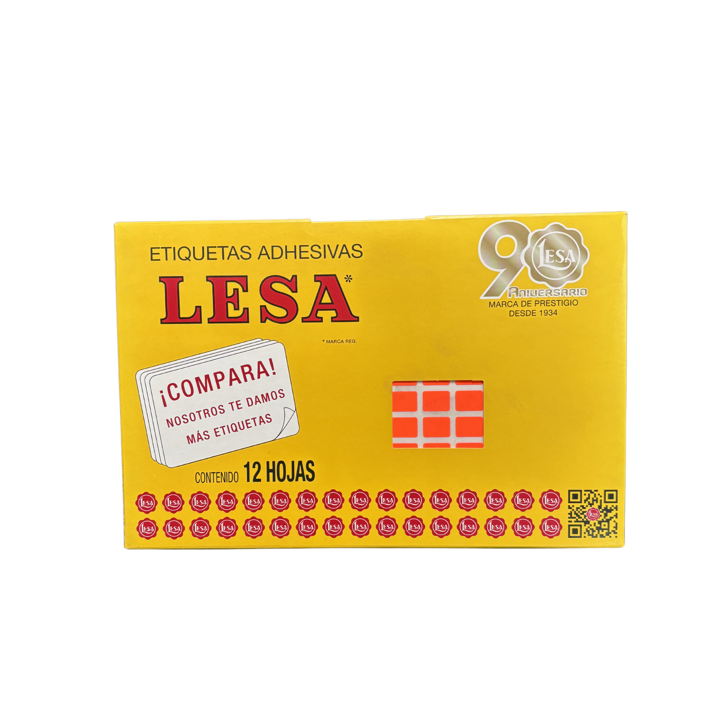 Etiqueta Adhesiva #1  12 x 09 mm 12 Hojas con 180 |  LESA 2-501