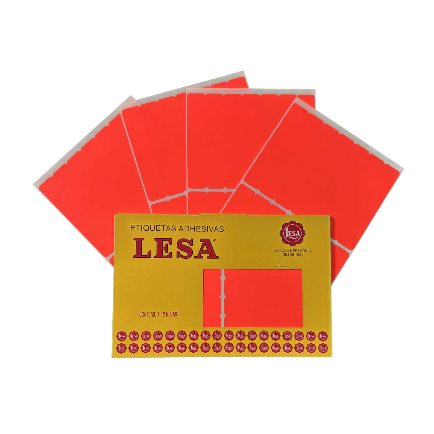 Etiqueta Adhesiva #20 (102 x 20 mm) 12 Hojas con 14 (168) | Lesa 2-520