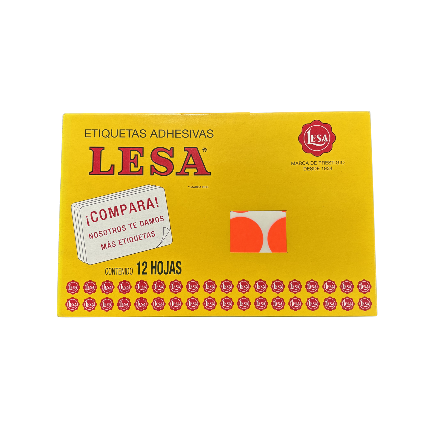 Etiqueta Adhesiva #22 (32 mm) 12 Hojas con 24 (288) | Lesa 2-522