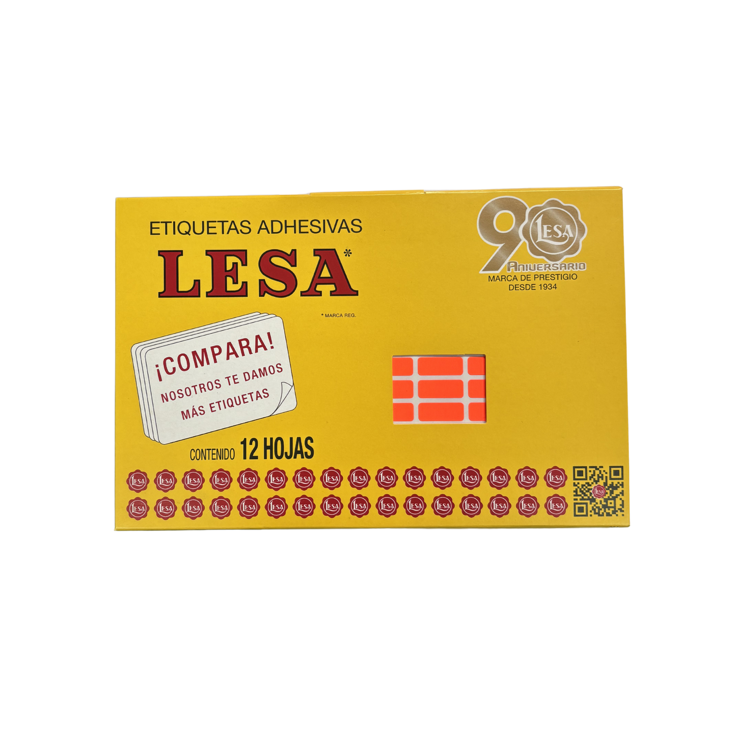 Etiqueta Adhesiva #4 (20 x 08 mm) 12 Hojas con 140 (1680) |  Lesa 2-504
