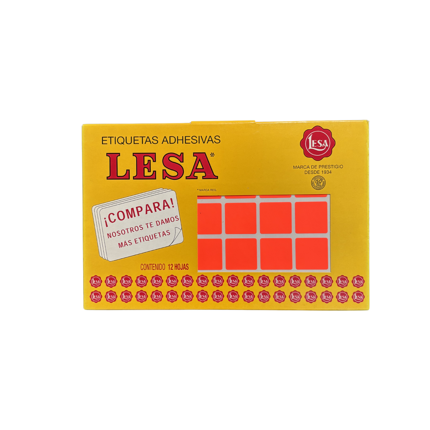 Etiqueta Adhesiva #5 (25 x 25 mm) 12 Hojas con 40 (480) |  LESA 2-505