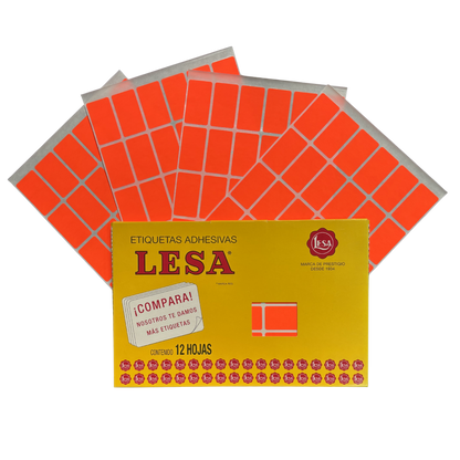 Etiqueta Adhesiva #7 (38 x 21 mm) 12 Hojas con 30 (360) |  LESA 2-507