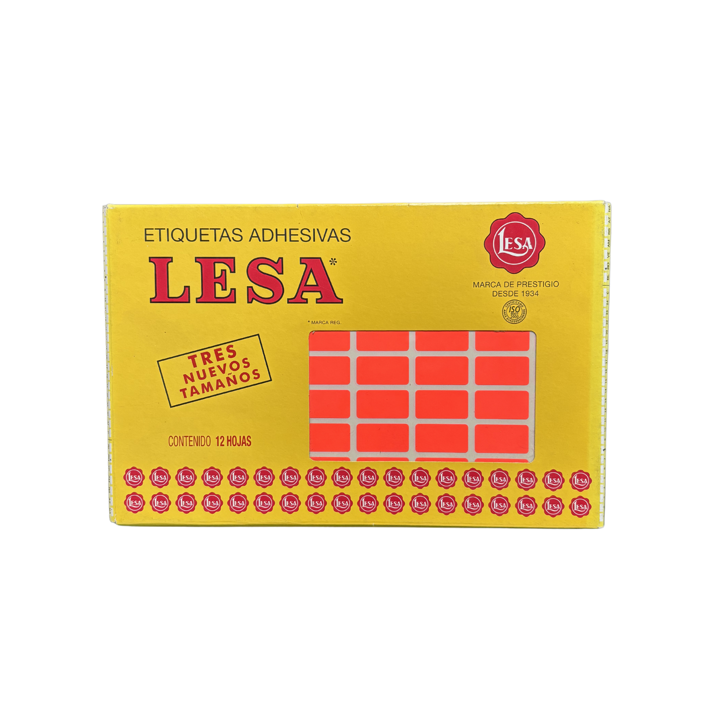 Etiqueta Adhesiva #8 (24 x 13 mm) 12 Hojas con 72 (864) | Lesa 2-508