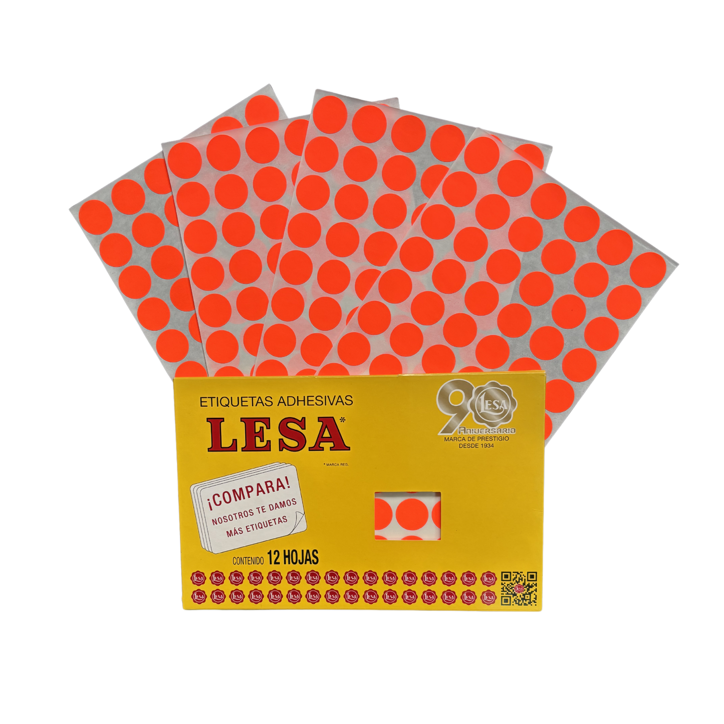 Etiqueta Circular #9 (20mm) con 12 Hojas con 60 | LESA