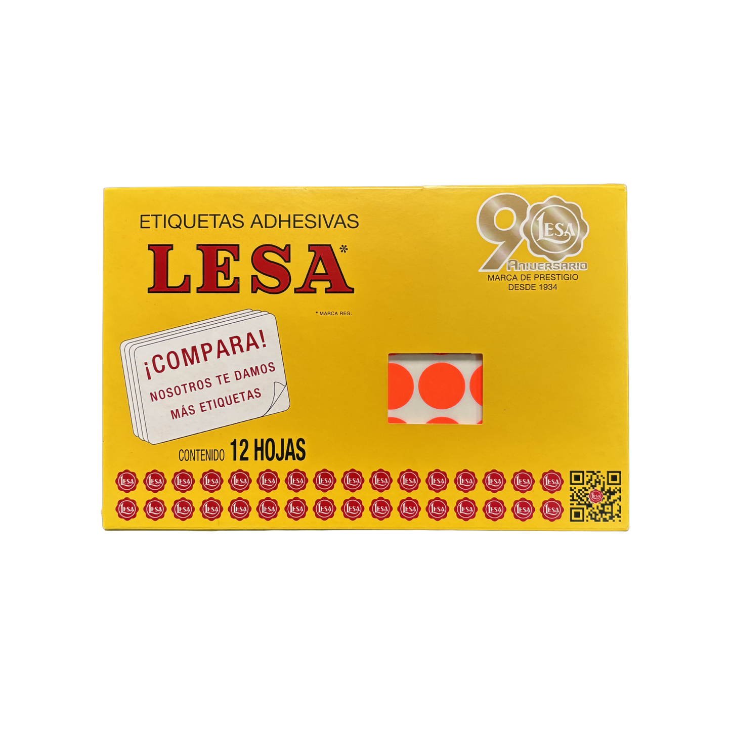 Etiqueta Circular #9 (20mm) con 12 Hojas con 60 | LESA