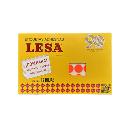 Etiqueta Circular #9 (20mm) con 12 Hojas con 60 | LESA