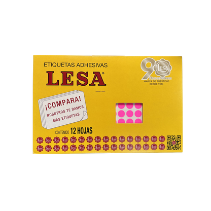 Etiqueta #10 de 10 mm 12 Hojas con 176 | LESA
