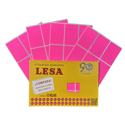 Etiqueta Adhesiva #13 (69 x 44 mm) 12 Hojas con 9 (108) | Lesa 2-513