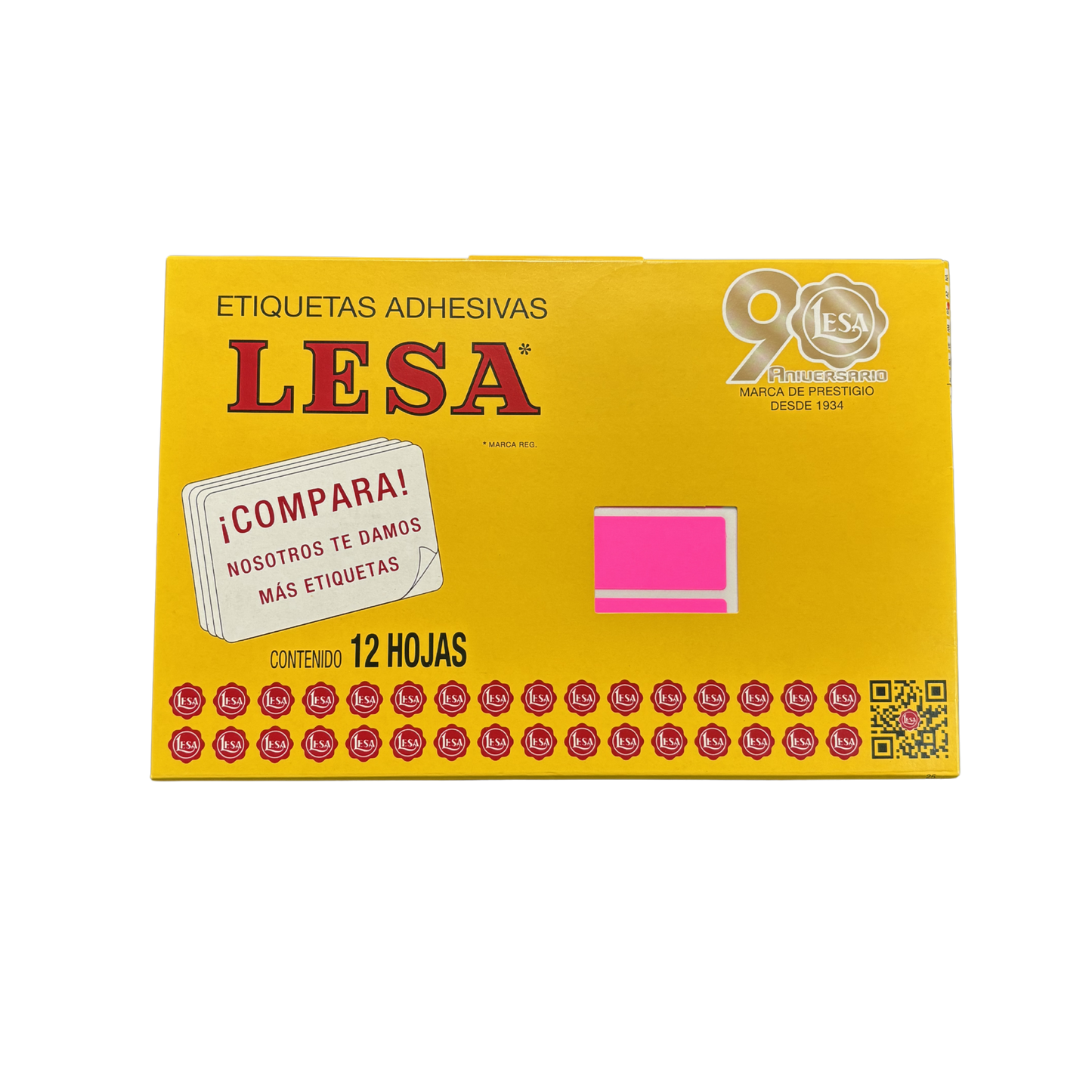 Etiqueta Adhesiva #15 (47 x 21 mm) 12 Hojas con 24 (288) | Lesa 2-515