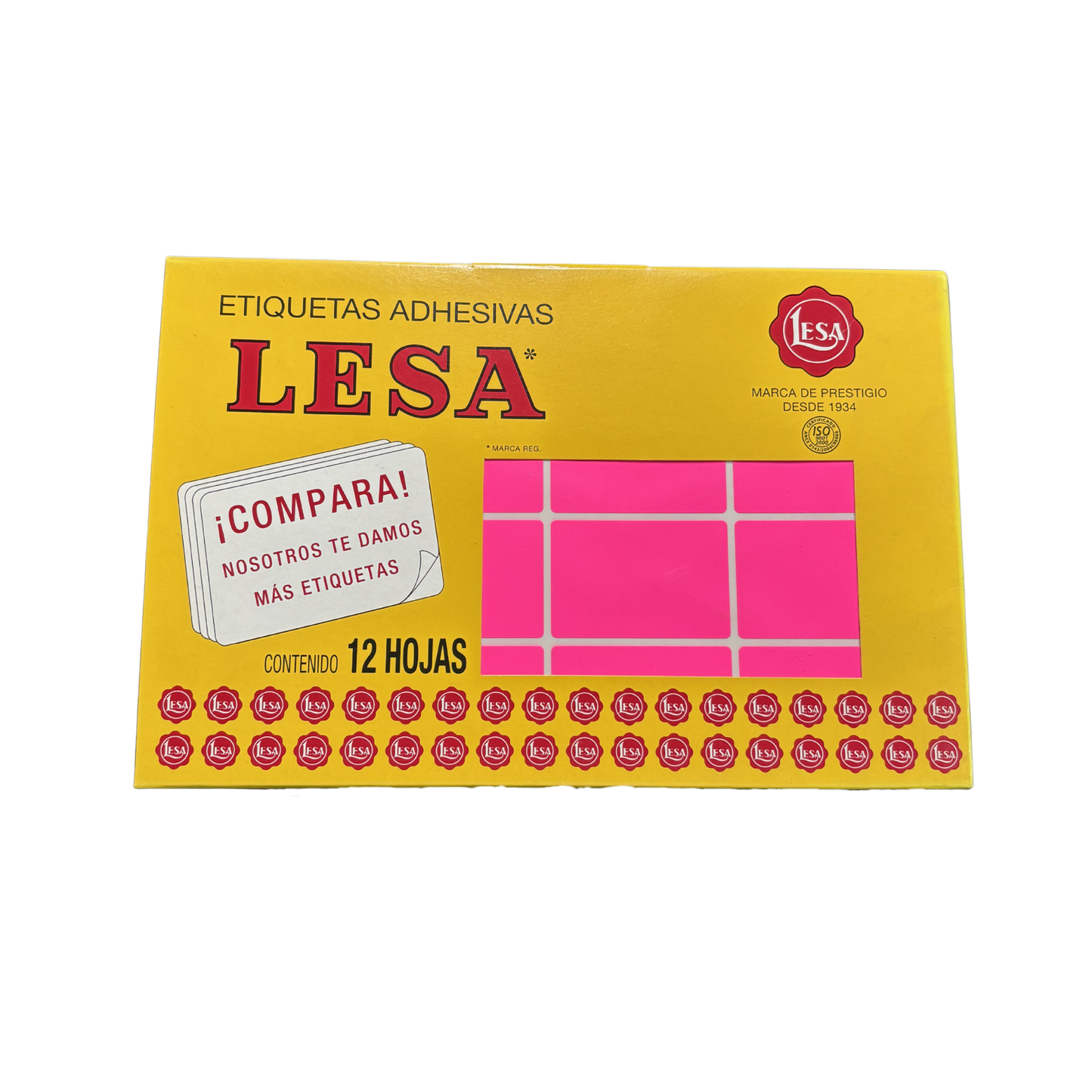 Etiqueta Adhesiva #16 (49 x 33 mm) 12 Hojas con 16 (192) | LESA 2-516
