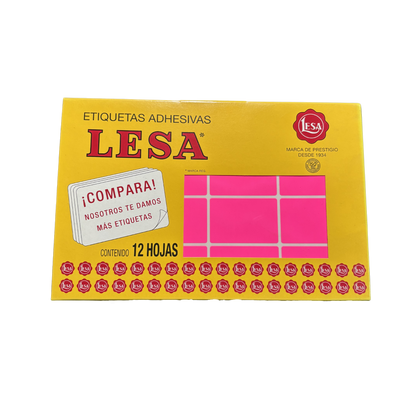 Etiqueta Adhesiva #16 (49 x 33 mm) 12 Hojas con 16 (192) | LESA 2-516