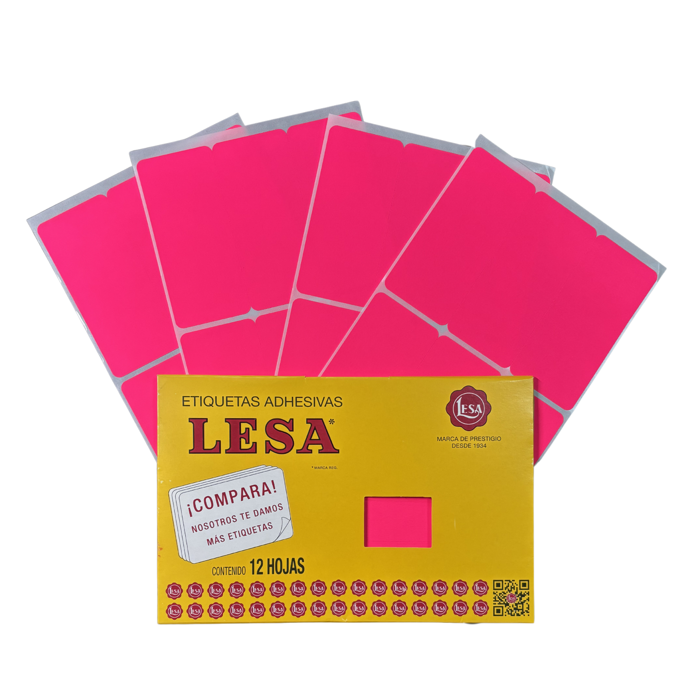 Etiqueta Adhesiva #19 (101 x 46 mm) 12 Hojas con 6 (72) | Lesa 2-519