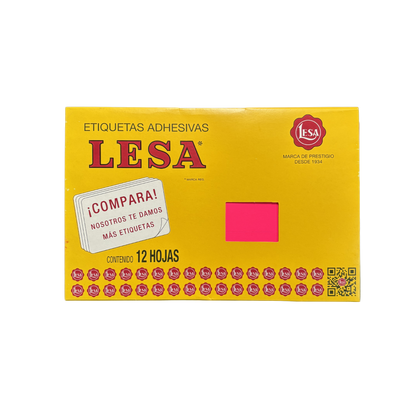 Etiqueta Adhesiva #19 (101 x 46 mm) 12 Hojas con 6 (72) | Lesa 2-519