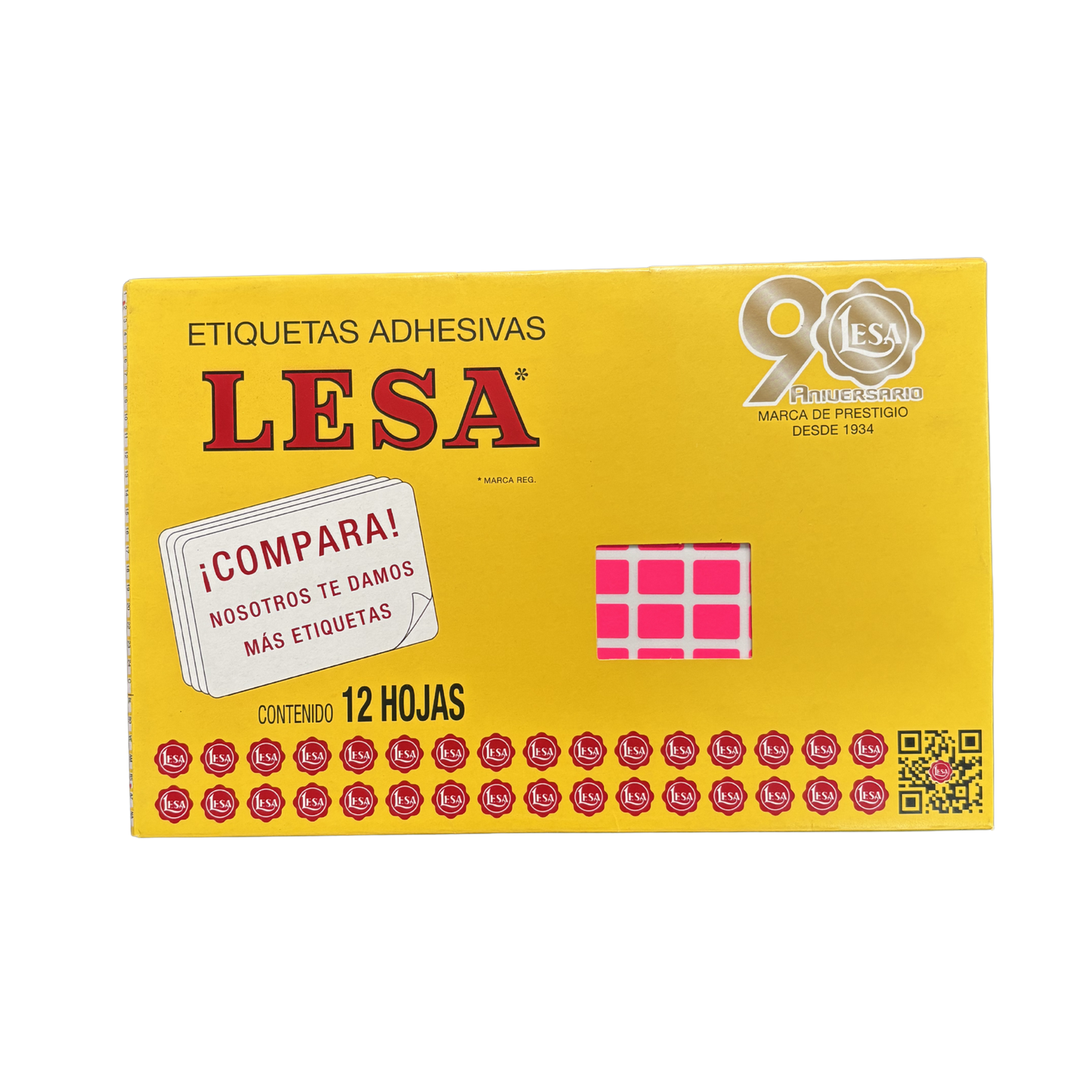 Etiqueta Adhesiva #1  12 x 09 mm 12 Hojas con 180 |  LESA 2-501