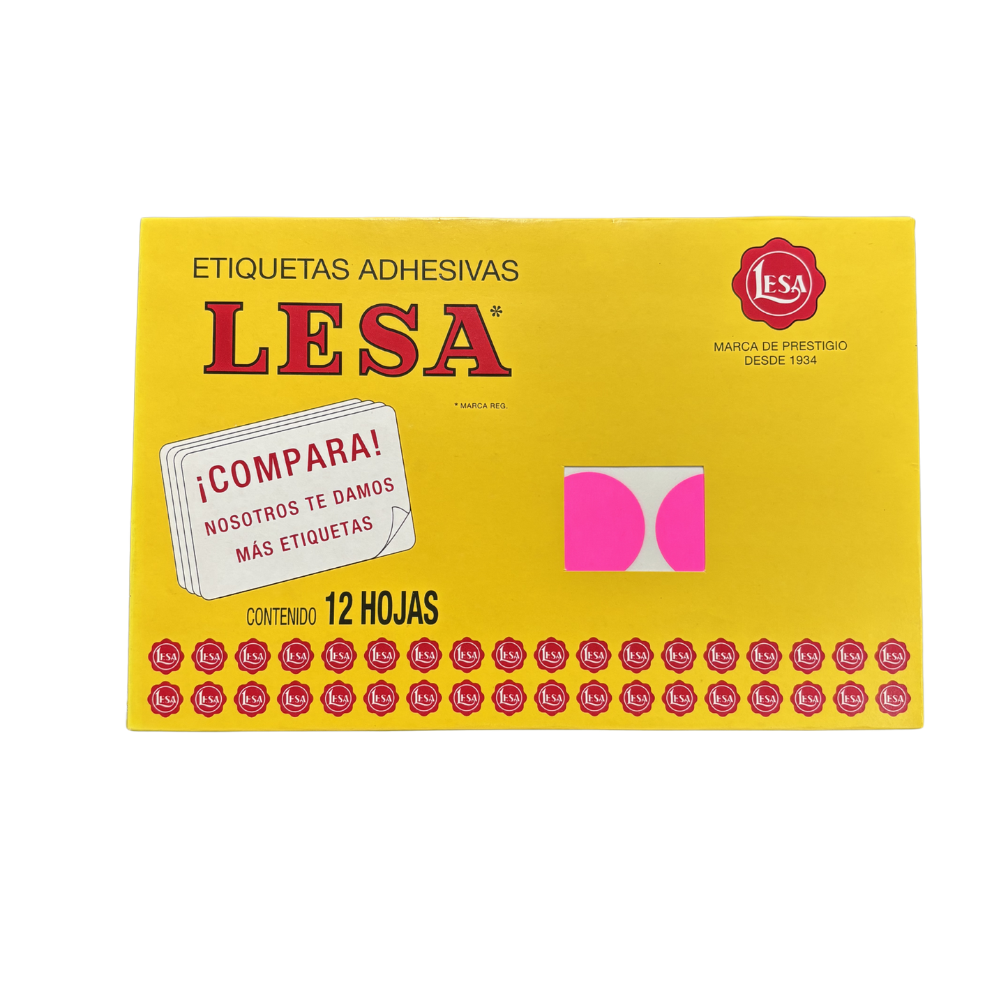 Etiqueta Adhesiva #22 (32 mm) 12 Hojas con 24 (288) | Lesa 2-522