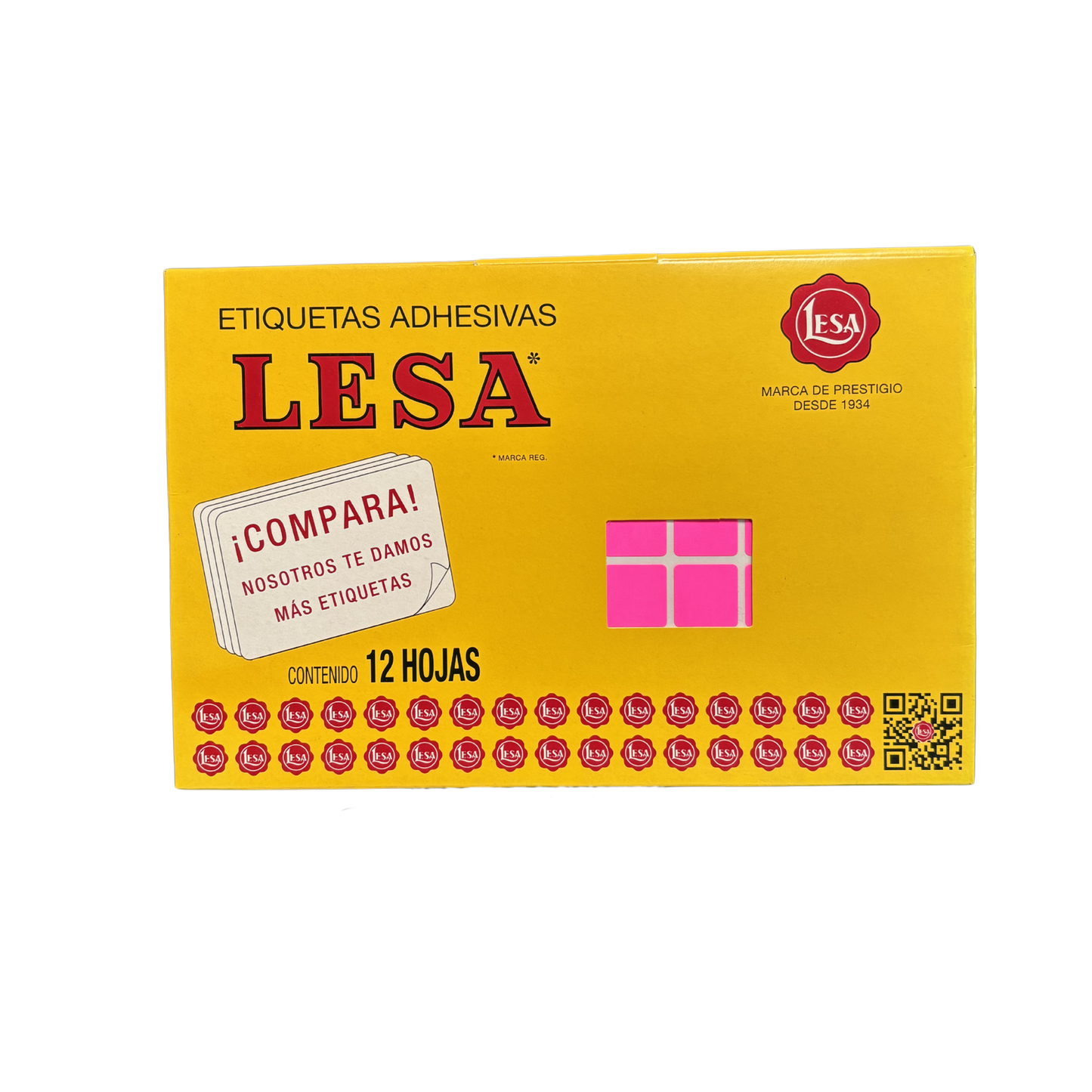 Etiqueta Adhesiva #3 (18 x 18 mm) 12 Hojas con 77 |  LESA 2-503
