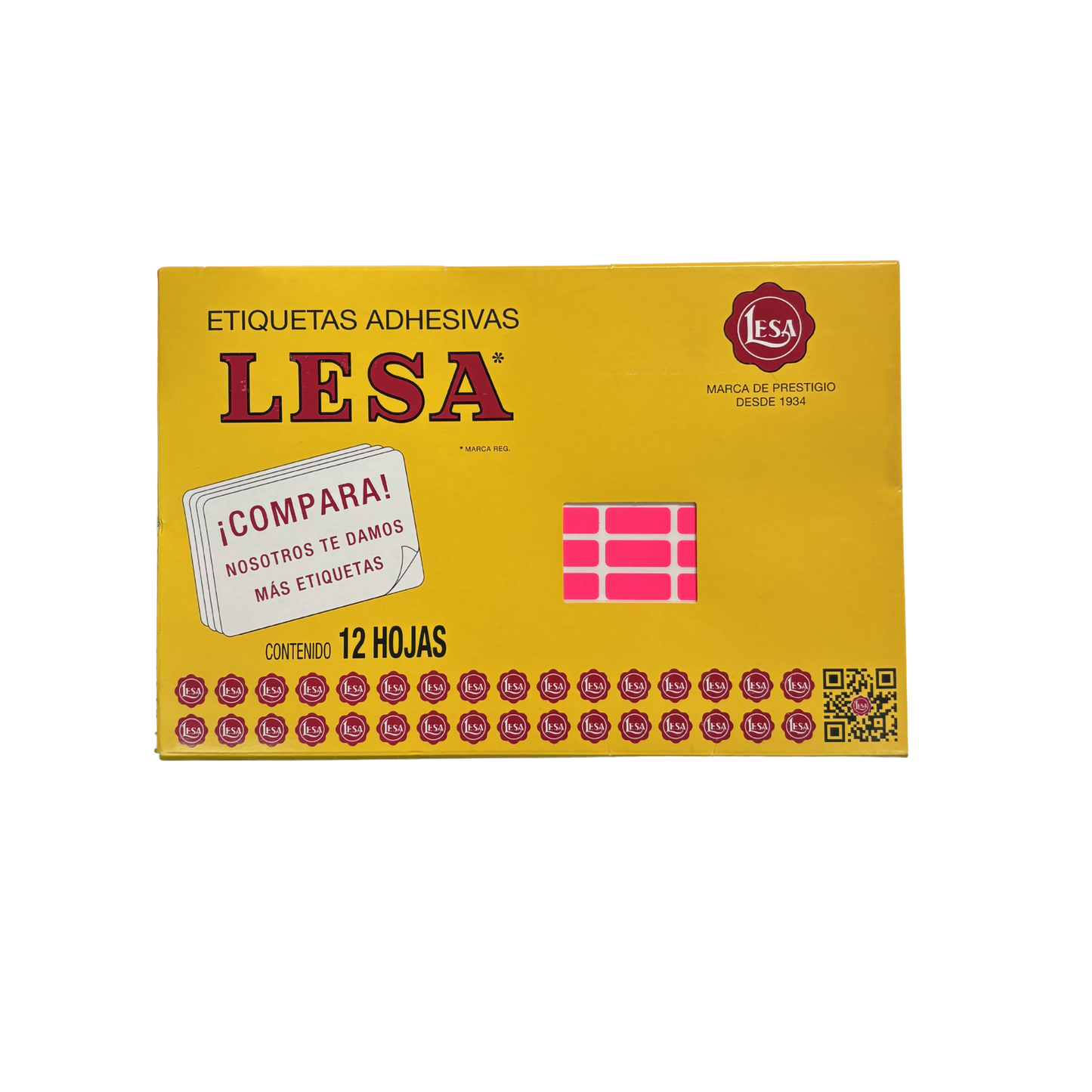 Etiqueta Adhesiva #4 (20 x 08 mm) 12 Hojas con 140 (1680) |  Lesa 2-504