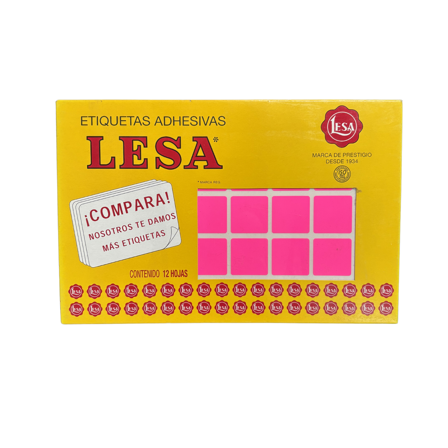 Etiqueta Adhesiva #5 (25 x 25 mm) 12 Hojas con 40 (480) |  LESA 2-505