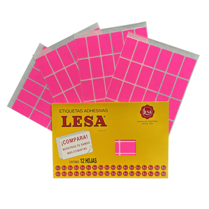 Etiqueta Adhesiva #7 (38 x 21 mm) 12 Hojas con 30 (360) |  LESA 2-507