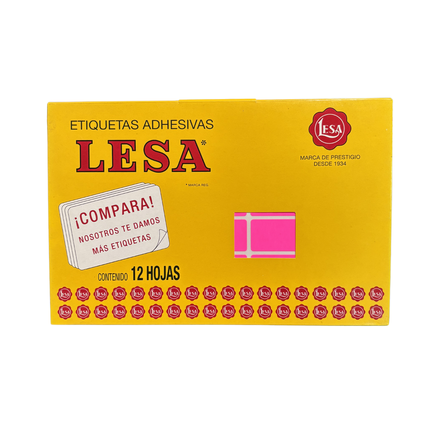 Etiqueta Adhesiva #7 (38 x 21 mm) 12 Hojas con 30 (360) |  LESA 2-507