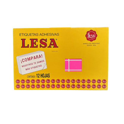 Etiqueta Adhesiva #7 (38 x 21 mm) 12 Hojas con 30 (360) |  LESA 2-507