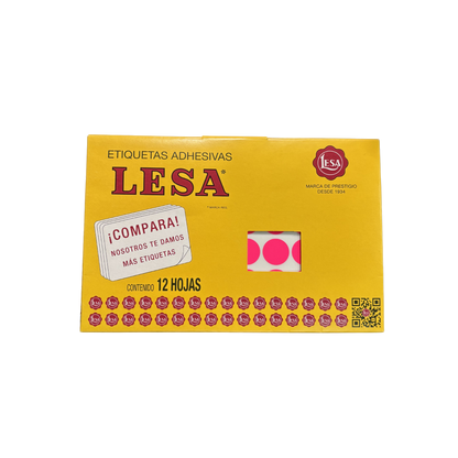 Etiqueta Circular #9 (20mm) con 12 Hojas con 60 | LESA