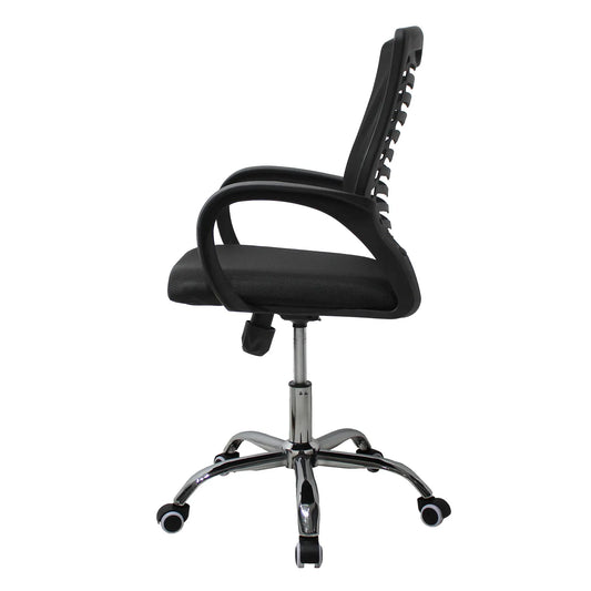 Silla Secretarial Mesh Negra | JM-108 Mobilek