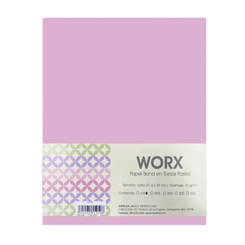 Papel Worx Carta Rosa Pink | Supra 7108