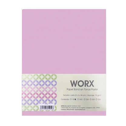 Papel Worx Carta Rosa Pink | Supra 7108