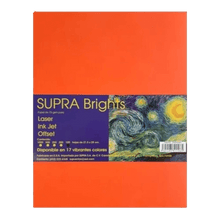 Papel Brights Carta Naranja Eléctrico C/100 |Supra 47 1708
