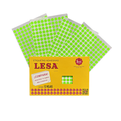 Etiqueta #10 de 10 mm 12 Hojas con 176 | LESA
