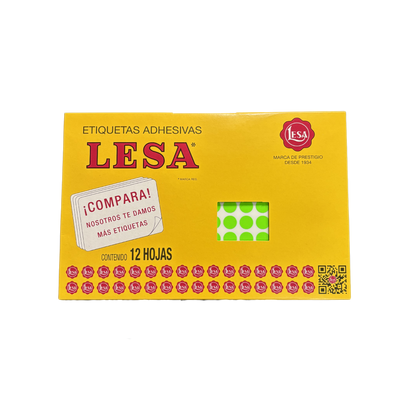 Etiqueta #10 de 10 mm 12 Hojas con 176 | LESA