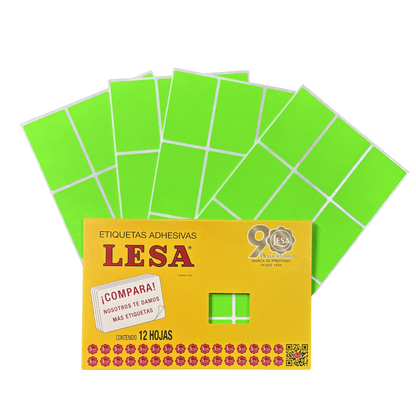 Etiqueta Adhesiva #13 (69 x 44 mm) 12 Hojas con 9 (108) | Lesa 2-513