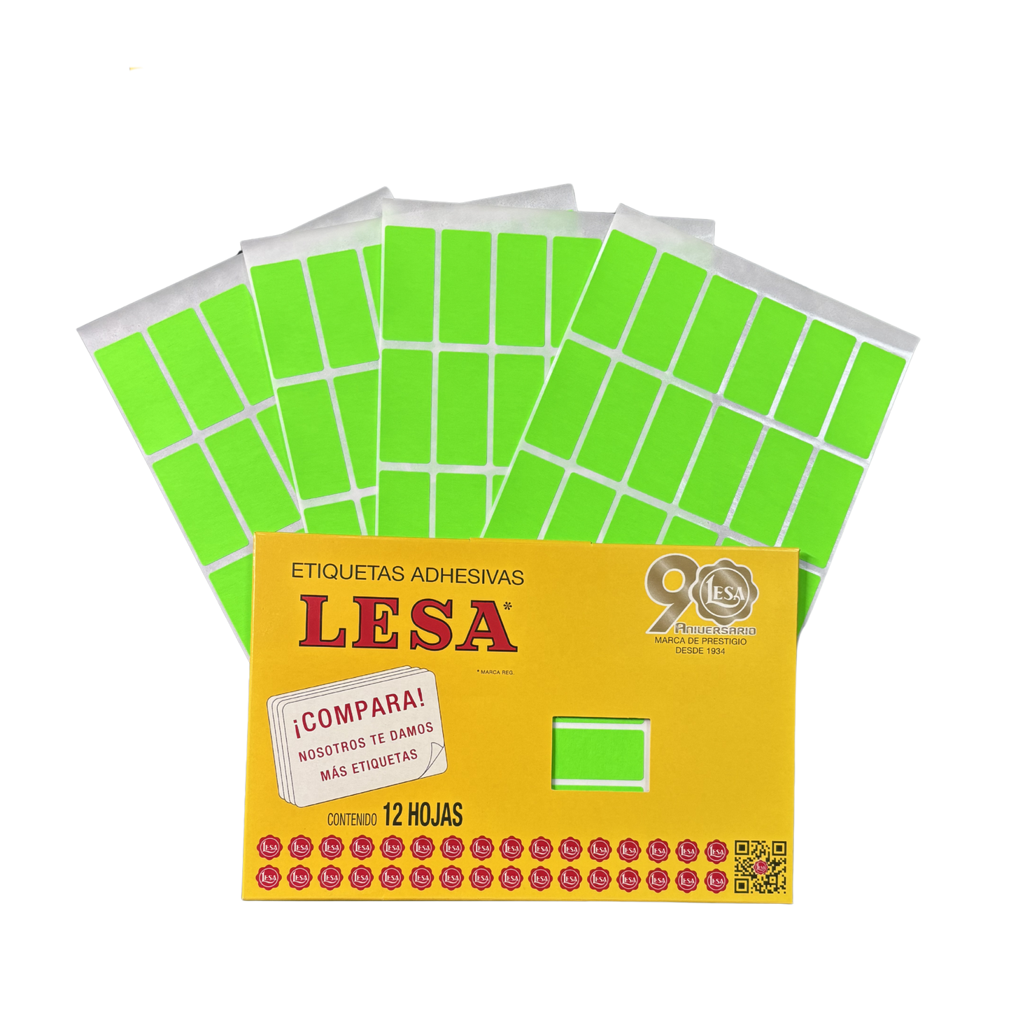 Etiqueta Adhesiva #15 (47 x 21 mm) 12 Hojas con 24 (288) | Lesa 2-515