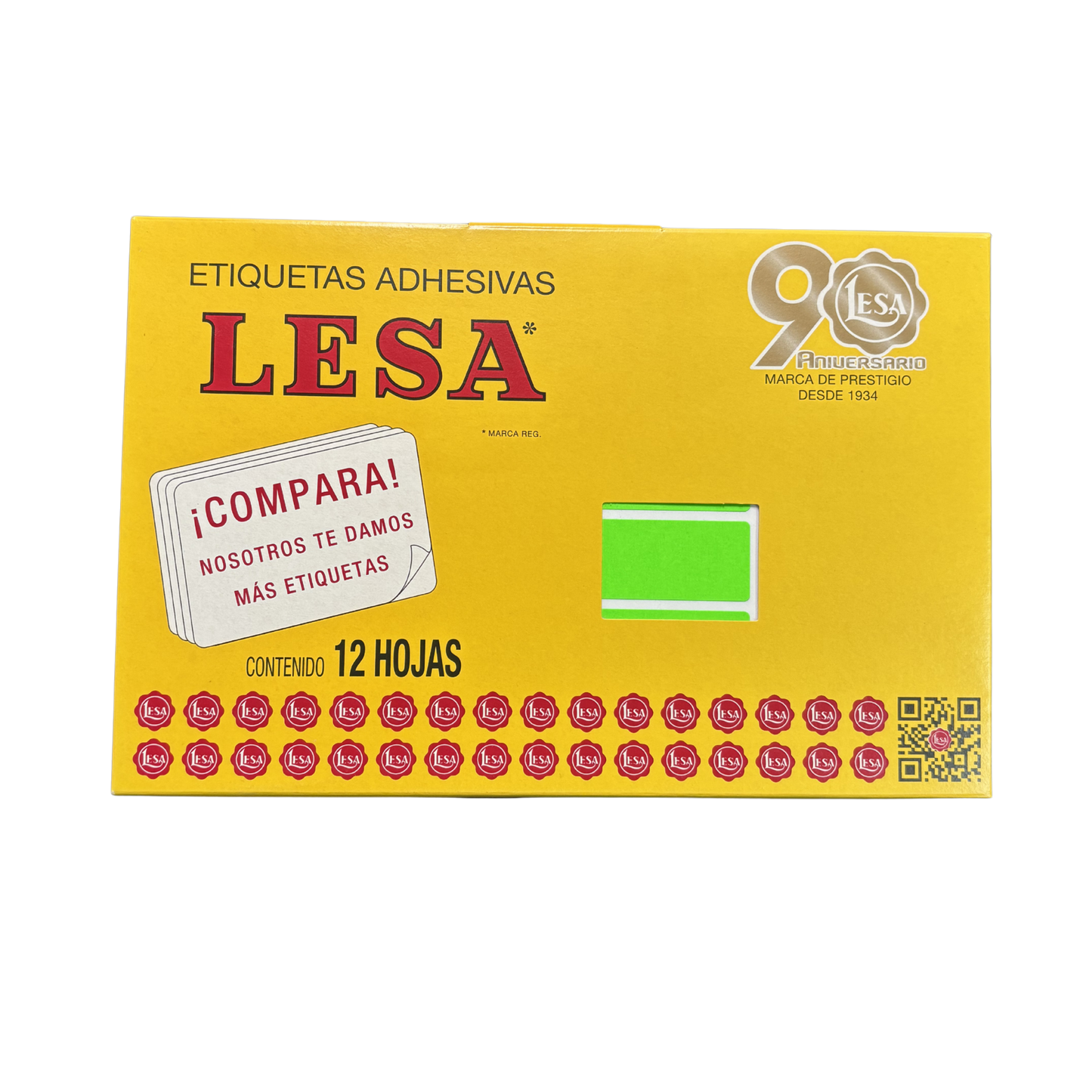 Etiqueta Adhesiva #15 (47 x 21 mm) 12 Hojas con 24 (288) | Lesa 2-515