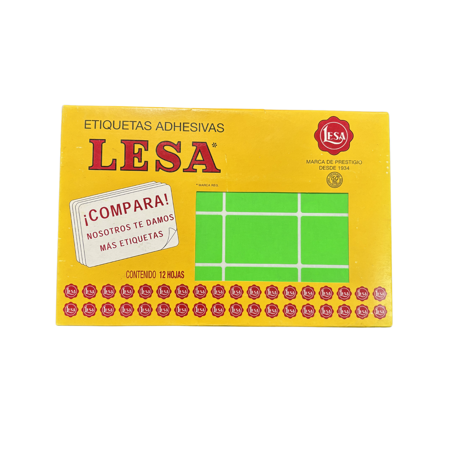 Etiqueta Adhesiva #16 (49 x 33 mm) 12 Hojas con 16 (192) | LESA 2-516