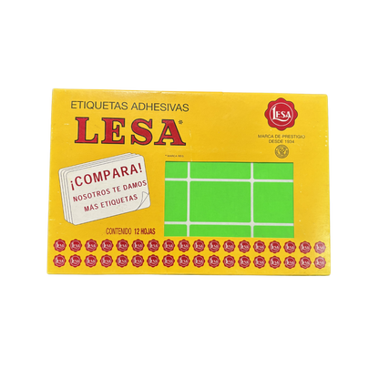 Etiqueta Adhesiva #16 (49 x 33 mm) 12 Hojas con 16 (192) | LESA 2-516