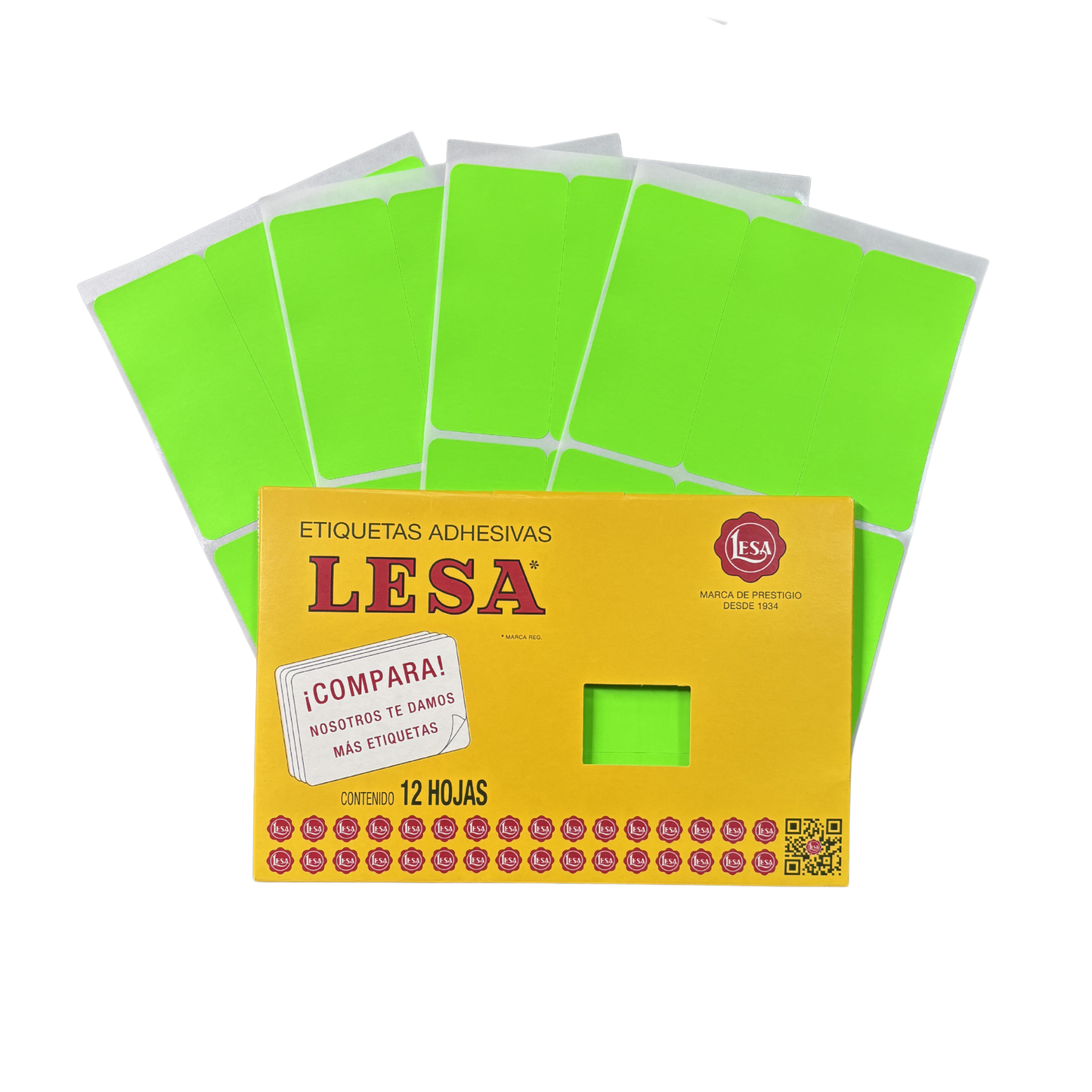 Etiqueta Adhesiva #19 (101 x 46 mm) 12 Hojas con 6 (72) | Lesa 2-519